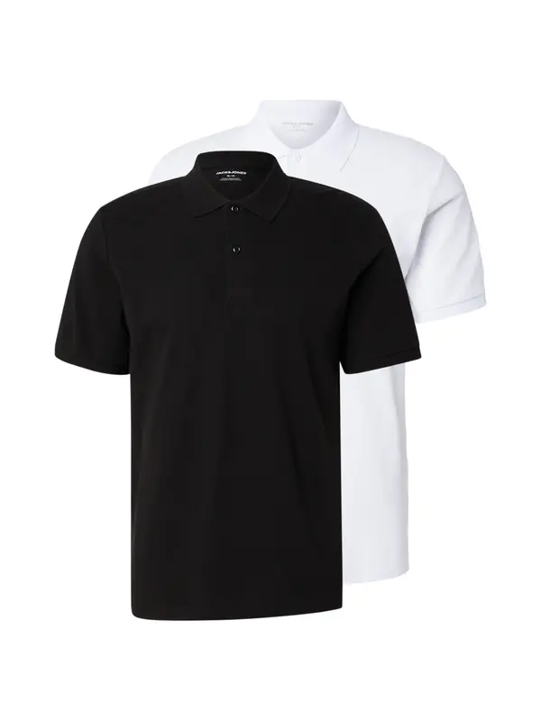 JACK & JONES JACK & JONES Majica 'JJKANE'  črna / bela