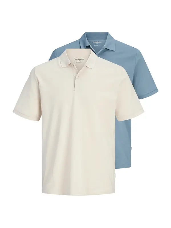 JACK & JONES JACK & JONES Majica 'JJKANE'  kremna / svetlo modra