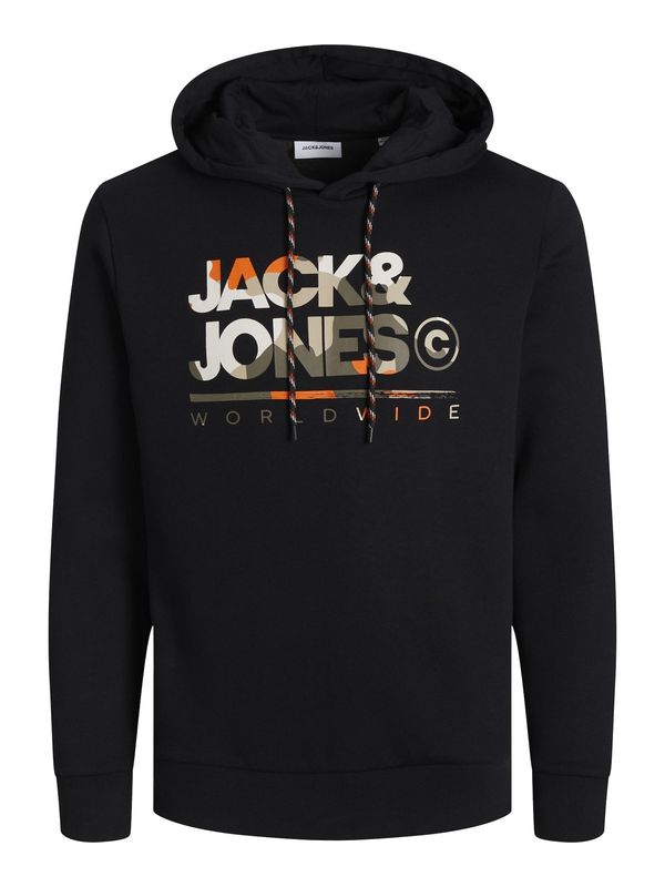 JACK & JONES JACK & JONES Majica 'JJLuke'  kaki / oranžna / črna / bela