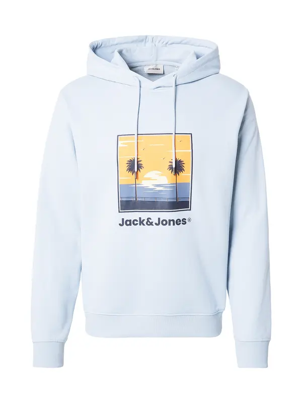 JACK & JONES JACK & JONES Majica 'JJPERRY'  marine / nebeško modra / zlato-rumena