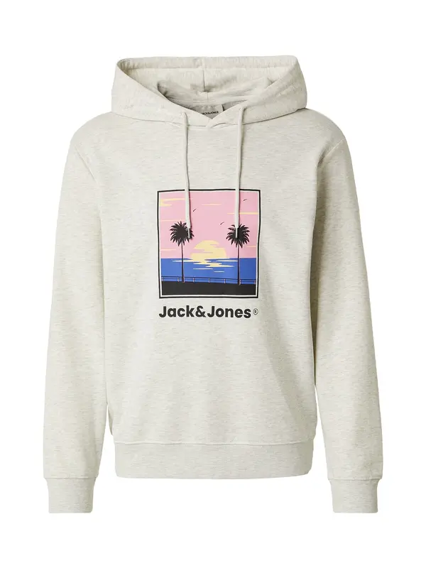JACK & JONES JACK & JONES Majica 'JJPERRY'  modra / roza / črna / pegasto bela