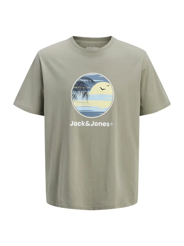 JACK & JONES JACK & JONES Majica 'JJPERRY'  opal / svetlo modra / kaki / bela