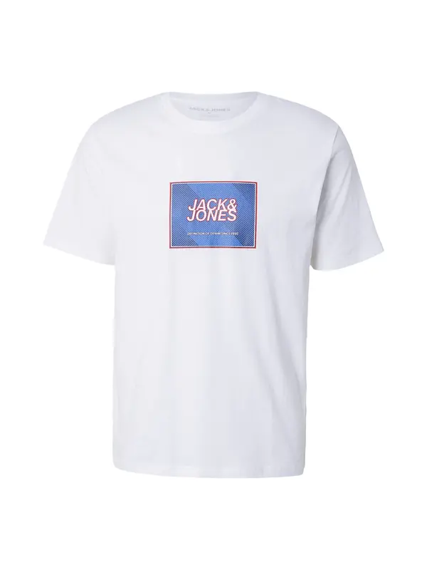 JACK & JONES JACK & JONES Majica 'JJRAIN'  modra / rdeča / bela