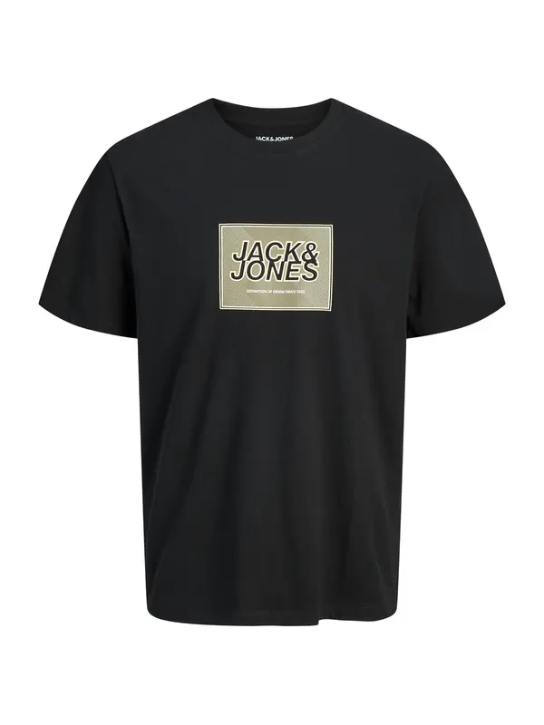 JACK & JONES JACK & JONES Majica 'JJRain'  pesek / črna