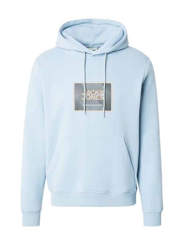 JACK & JONES JACK & JONES Majica 'JJRAIN'  svetlo modra / siva / oranžna / črna
