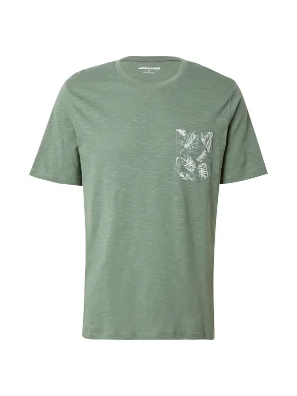 JACK & JONES JACK & JONES Majica 'JJROX'  žad / bela