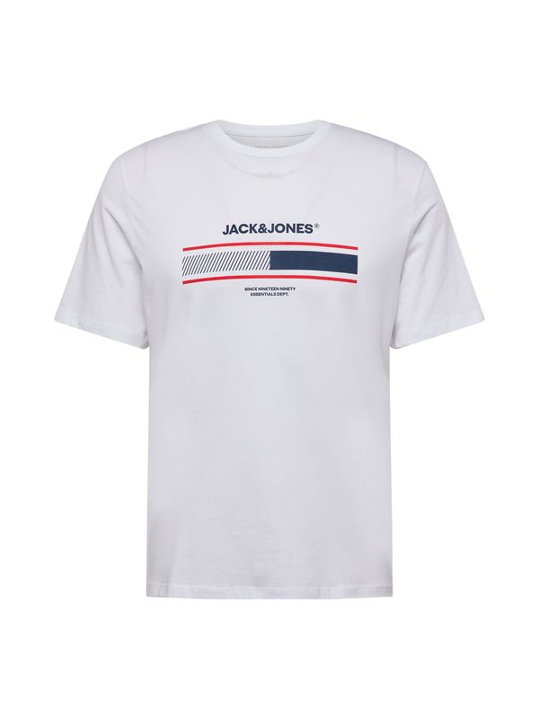 JACK & JONES JACK & JONES Majica 'JJSOUTH'  mornarska / rdeča / bela