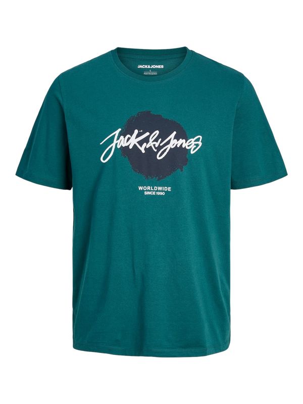 JACK & JONES JACK & JONES Majica 'JJTILEY'  jelka / črna / bela