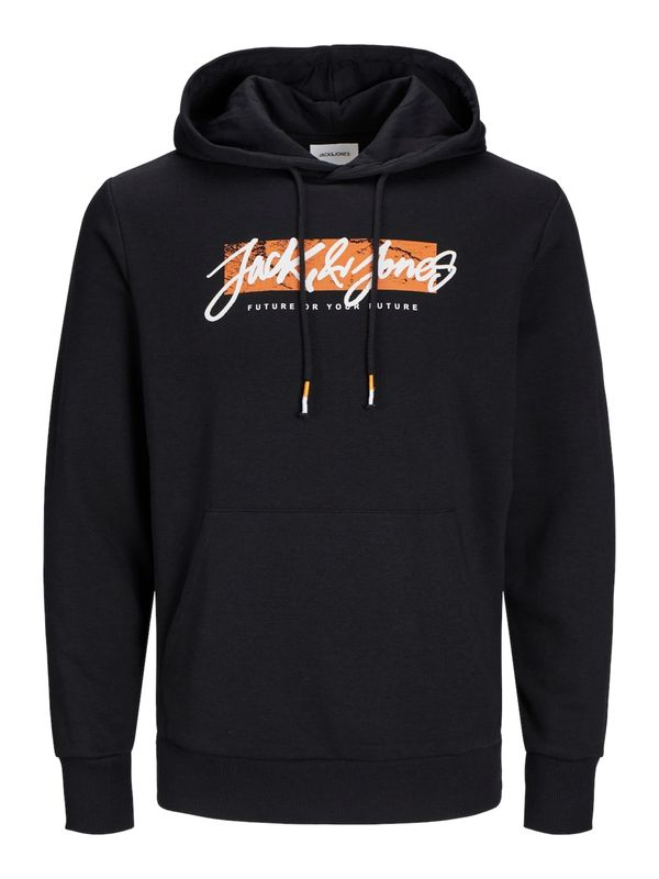 JACK & JONES JACK & JONES Majica 'JJTiley'  mandarina / črna / bela