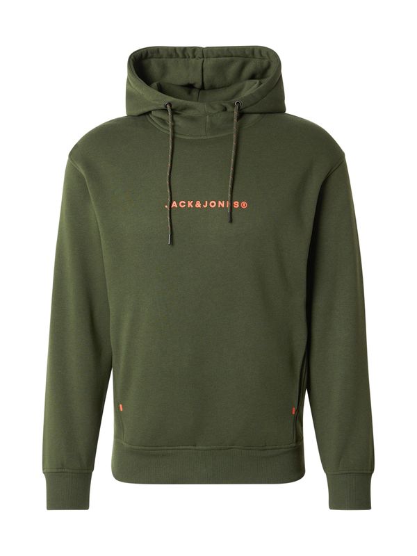 JACK & JONES JACK & JONES Majica 'JJTREE'  oliva / oranžna