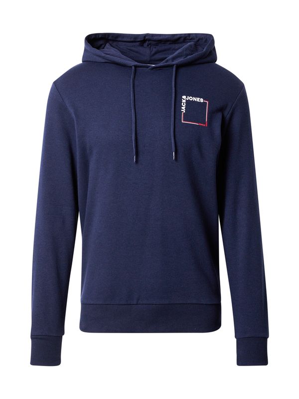 JACK & JONES JACK & JONES Majica 'JJVERNER'  temno modra / rdeča / bela