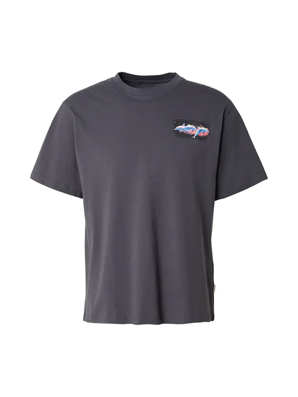 JACK & JONES JACK & JONES Majica 'JORAIRBRUSH'  modra / temno siva / lila / marelica