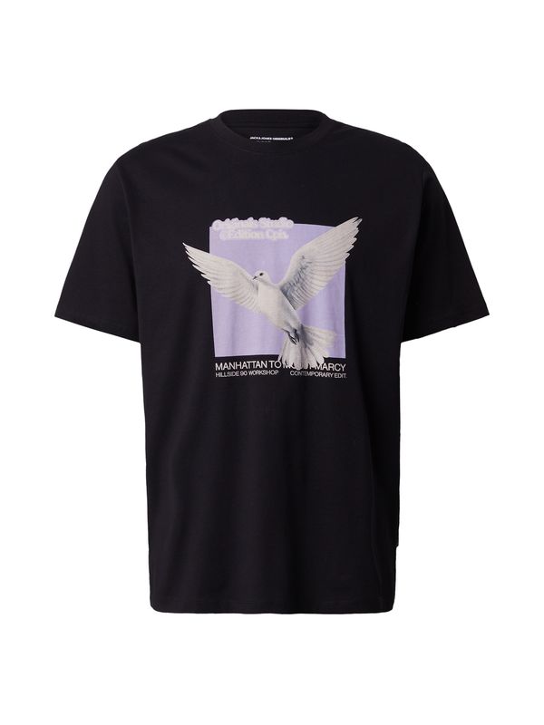 JACK & JONES JACK & JONES Majica 'JORASTORIA'  svetlo siva / svetlo lila / črna / bela