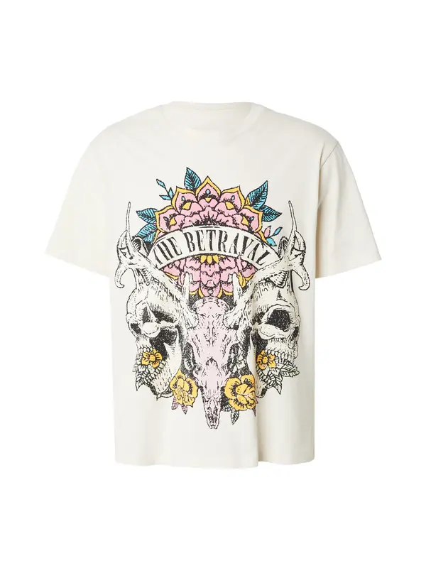 JACK & JONES JACK & JONES Majica 'JORBAND'  oranžna / roza / črna / bela