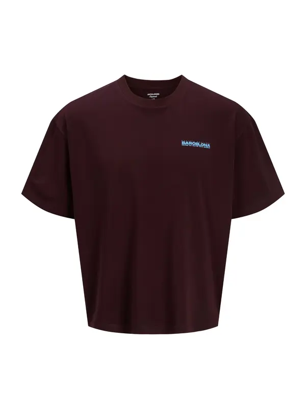 JACK & JONES JACK & JONES Majica 'JORBarcelona'  svetlo modra / svetlo lila / vinsko rdeča