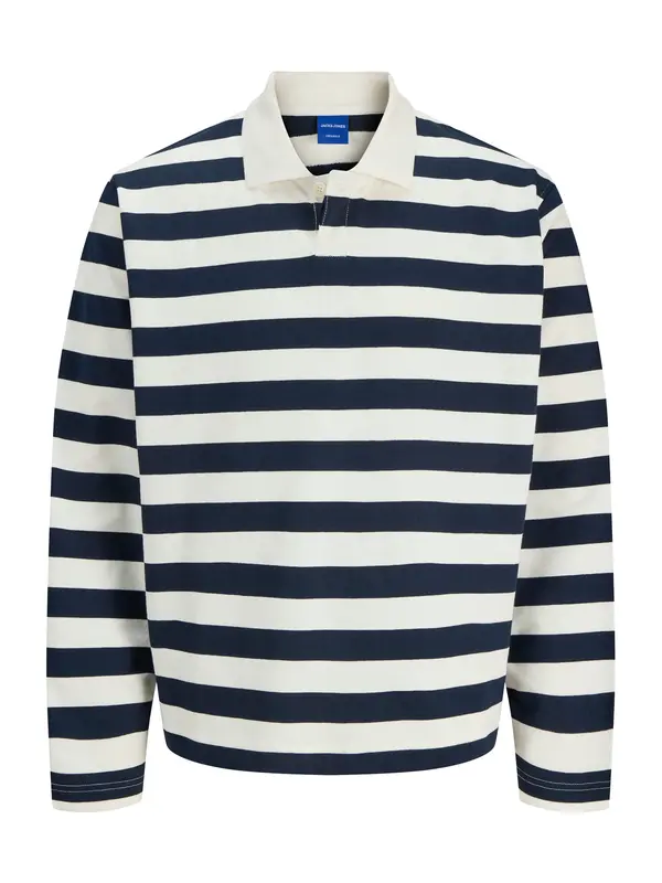 JACK & JONES JACK & JONES Majica 'JORBLEECKER'  temno modra / bela