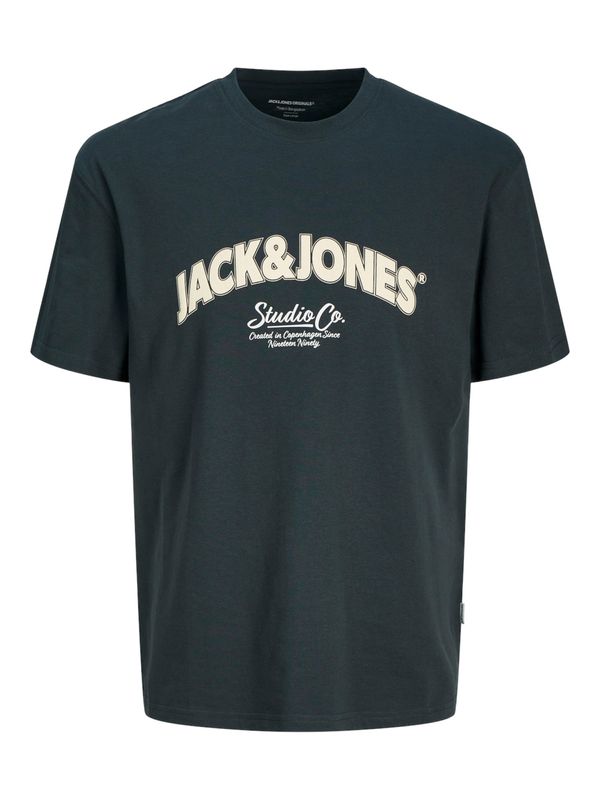 JACK & JONES JACK & JONES Majica 'JORBronx'  jelka / bela / off-bela