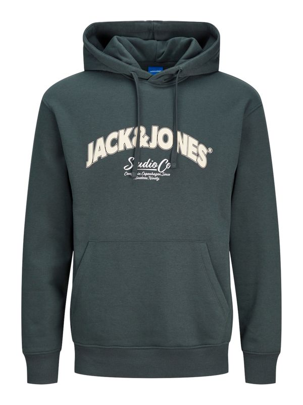 JACK & JONES JACK & JONES Majica 'JORBRONX'  jelka / volneno bela