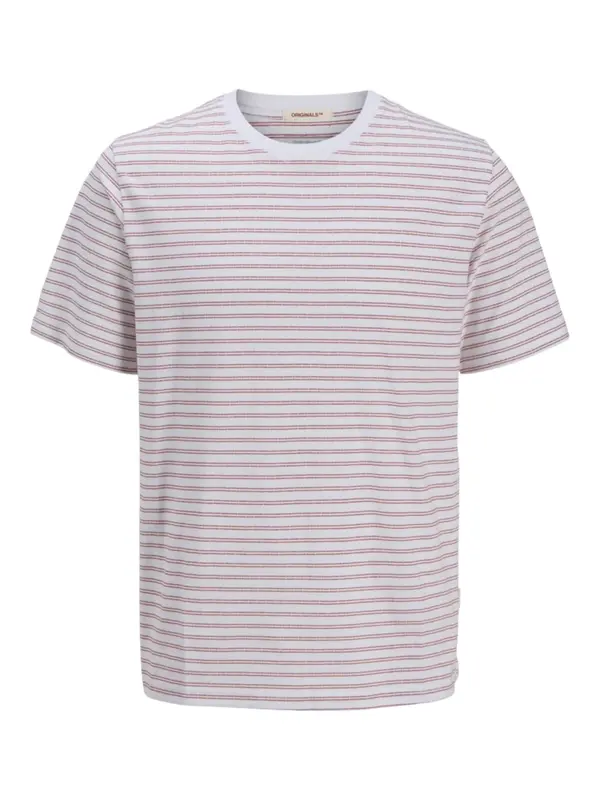 JACK & JONES JACK & JONES Majica 'JORCanggu'  krvavo rdeča / bela