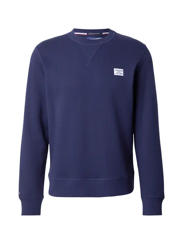 JACK & JONES JACK & JONES Majica 'JORFURORE'  nočno modra / golobje modra / bela
