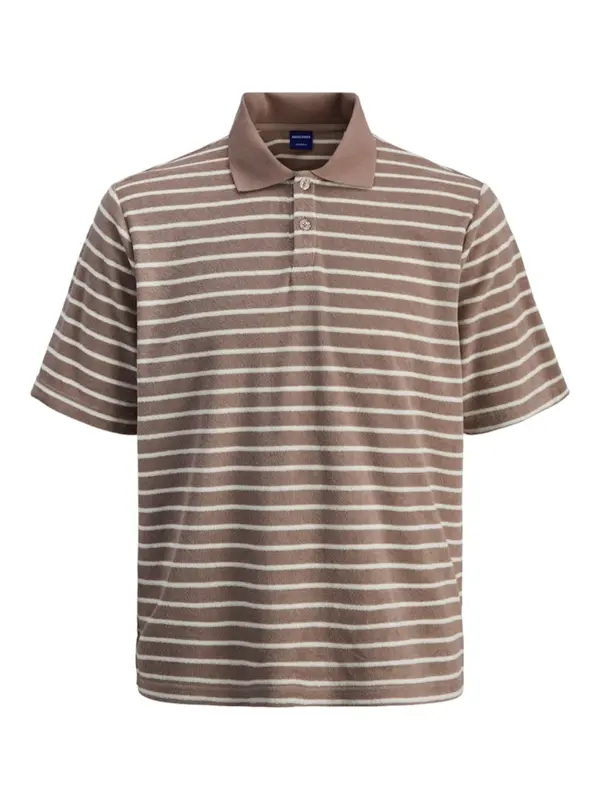 JACK & JONES JACK & JONES Majica 'JORGEN'  čokolada / bela