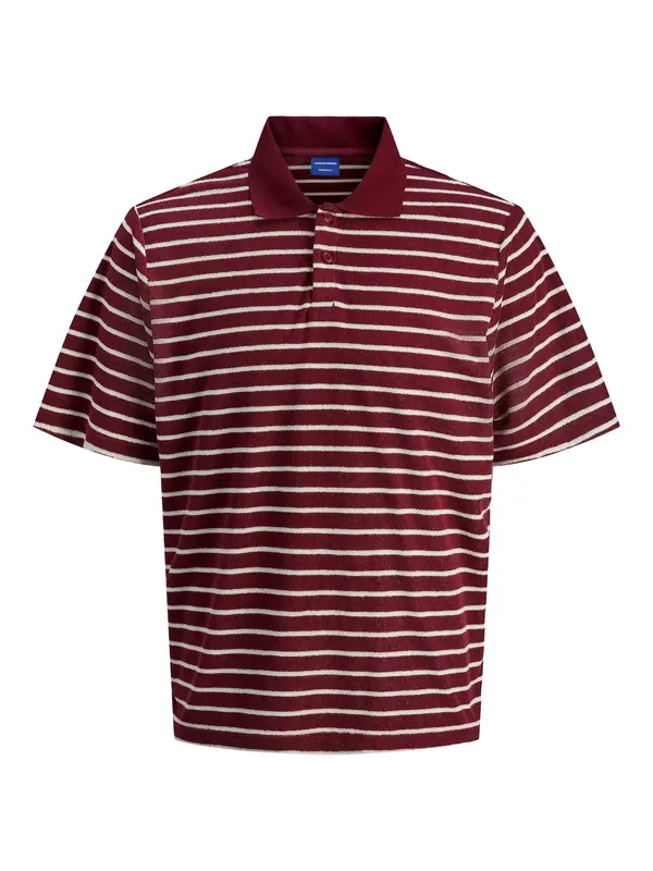 JACK & JONES JACK & JONES Majica 'JORGEN'  temno rdeča / bela