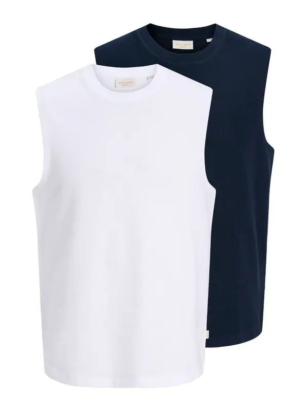 JACK & JONES JACK & JONES Majica 'JORHYERES'  marine / bela