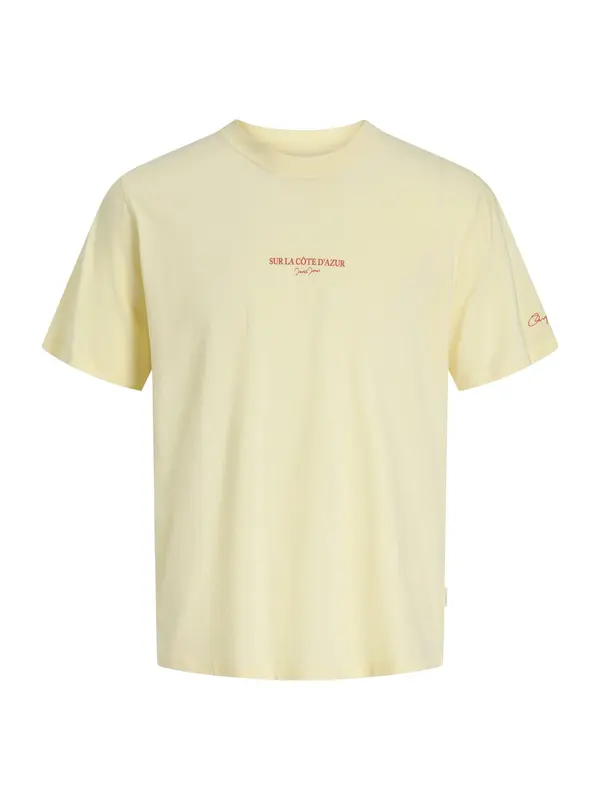 JACK & JONES JACK & JONES Majica 'JORHyeres'  svetlo modra / pastelno rumena / oranžna / malina