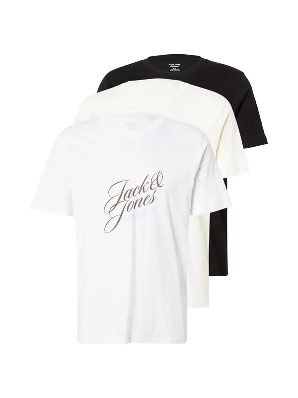 JACK & JONES JACK & JONES Majica 'JORInwood'  bež / modra / črna / bela