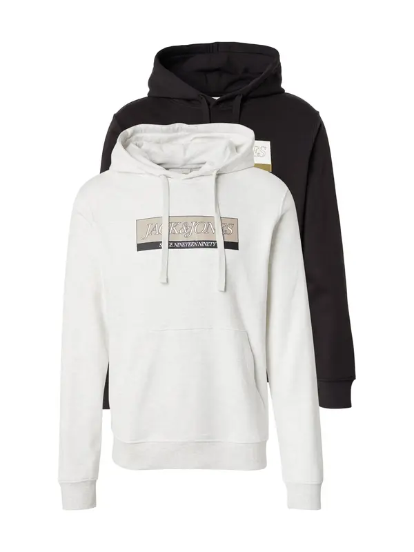 JACK & JONES JACK & JONES Majica 'JORINWOOD'  brokat / svetlo siva / kaki / črna / bela