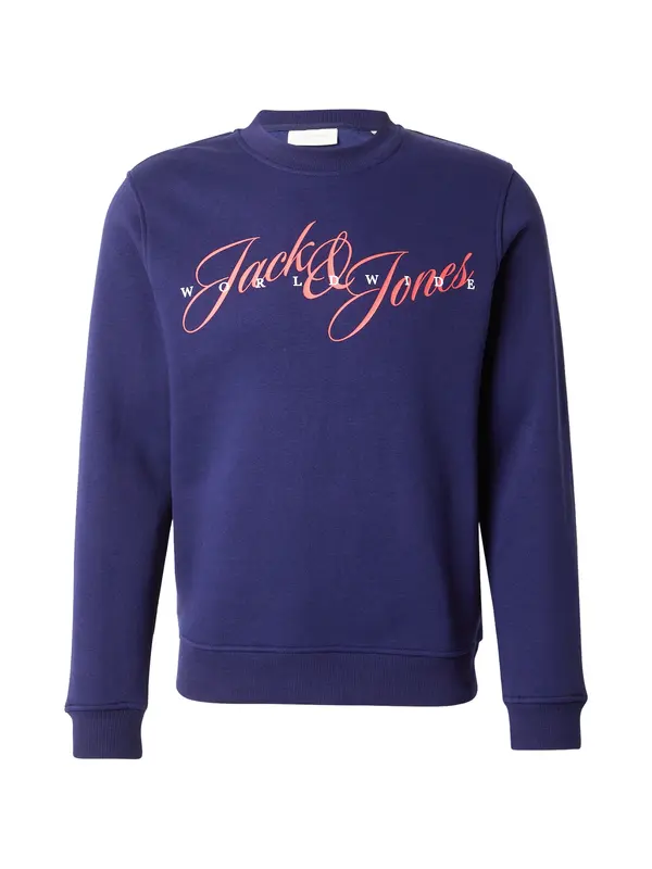 JACK & JONES JACK & JONES Majica 'JORINWOOD'  temno modra / losos / bela