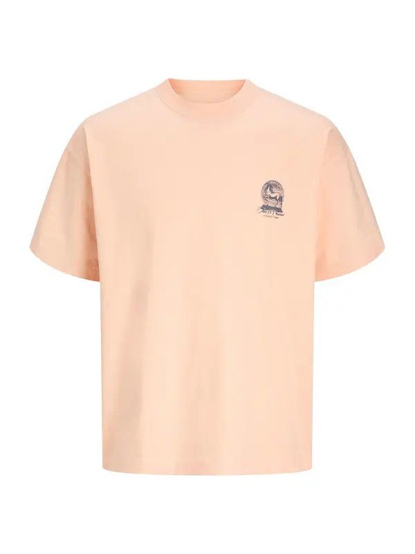 JACK & JONES JACK & JONES Majica 'JORMAINE'  temno siva / breskev