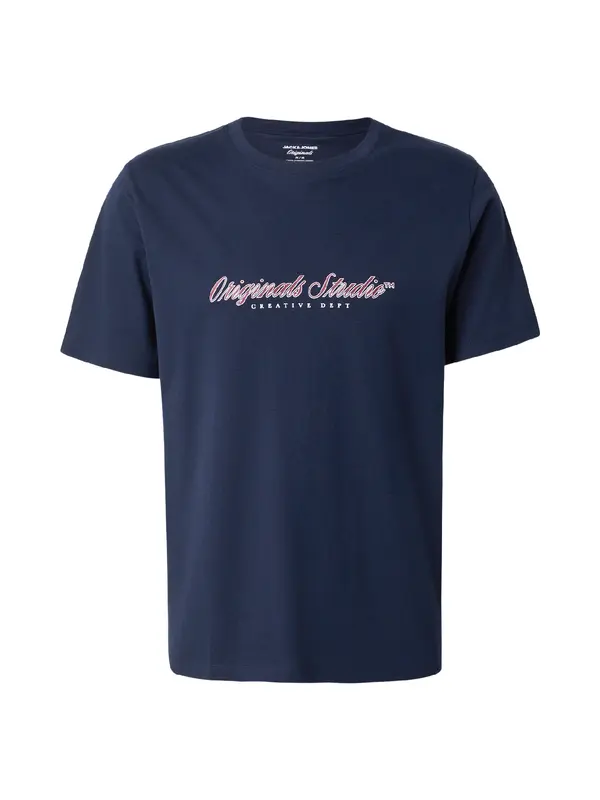 JACK & JONES JACK & JONES Majica 'JORMONTAUK'  modra / rjava / bela