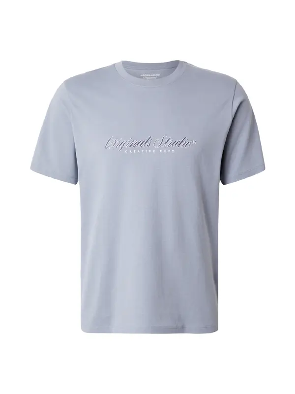 JACK & JONES JACK & JONES Majica 'JORMONTAUK'  mornarska / dimno modra / bela