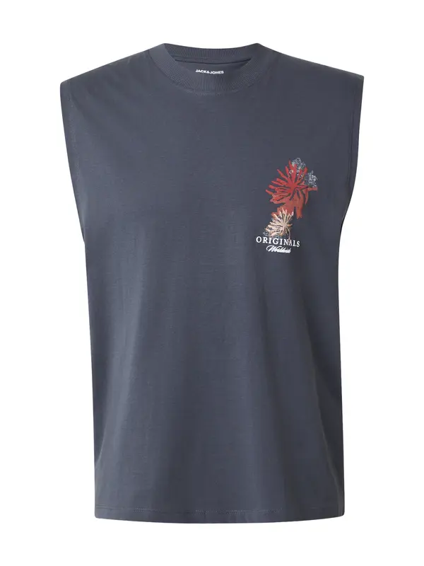 JACK & JONES JACK & JONES Majica 'JORMONTAUK'  rjava / temno siva / temno rdeča / bela