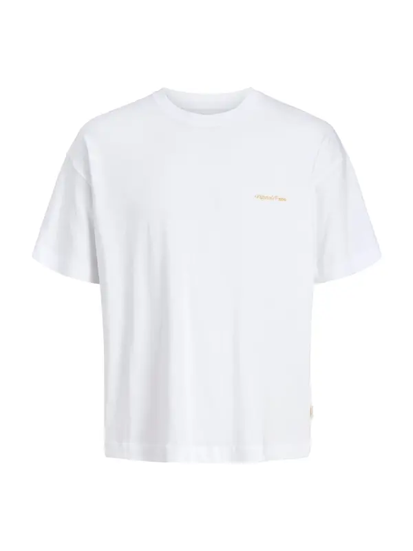 JACK & JONES JACK & JONES Majica 'JORMONTAUK'  siva / oranžna / bela