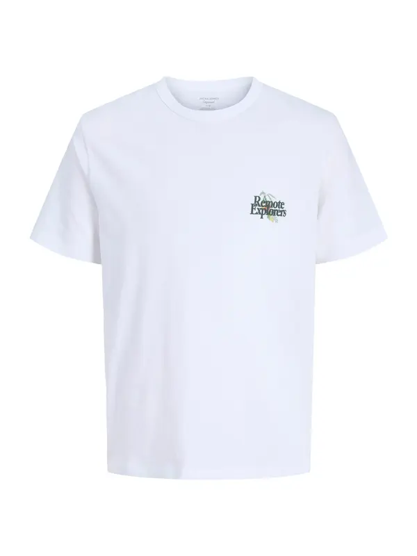 JACK & JONES JACK & JONES Majica 'JORMontauk'  temno zelena / oranžna / bela