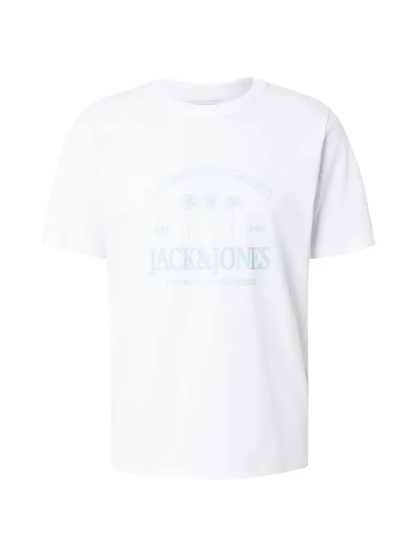 JACK & JONES JACK & JONES Majica 'JORNANTUCKET'  svetlo modra / bela
