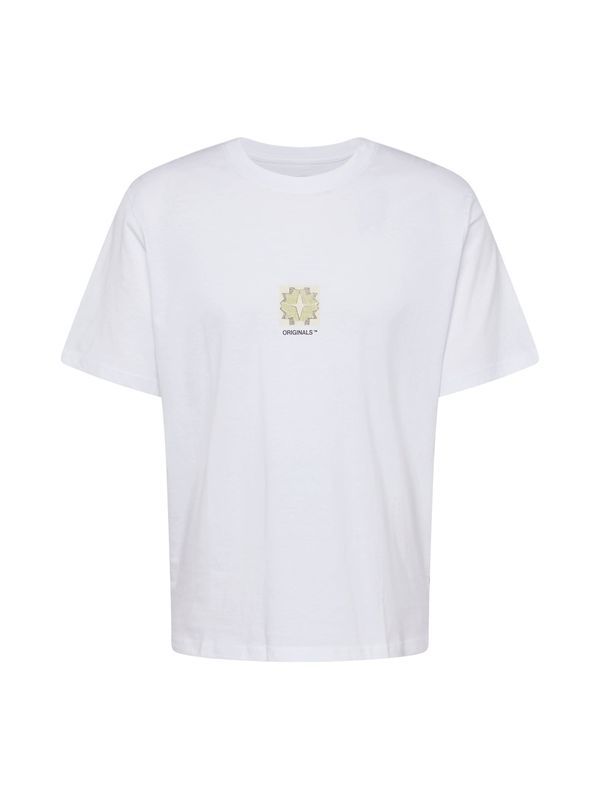 JACK & JONES JACK & JONES Majica 'JORNOHO'  ecru / pastelno zelena / črna / bela