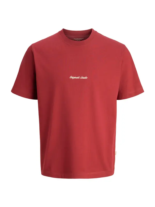 JACK & JONES JACK & JONES Majica 'JORNorrebro'  bordo / bela