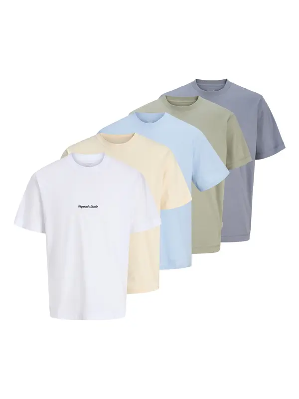 JACK & JONES JACK & JONES Majica 'JORNorrebro'  kremna / opal / svetlo modra / oliva / bela