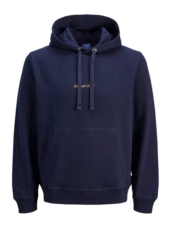 JACK & JONES JACK & JONES Majica 'JORNorrebro'  mornarska / oranžna
