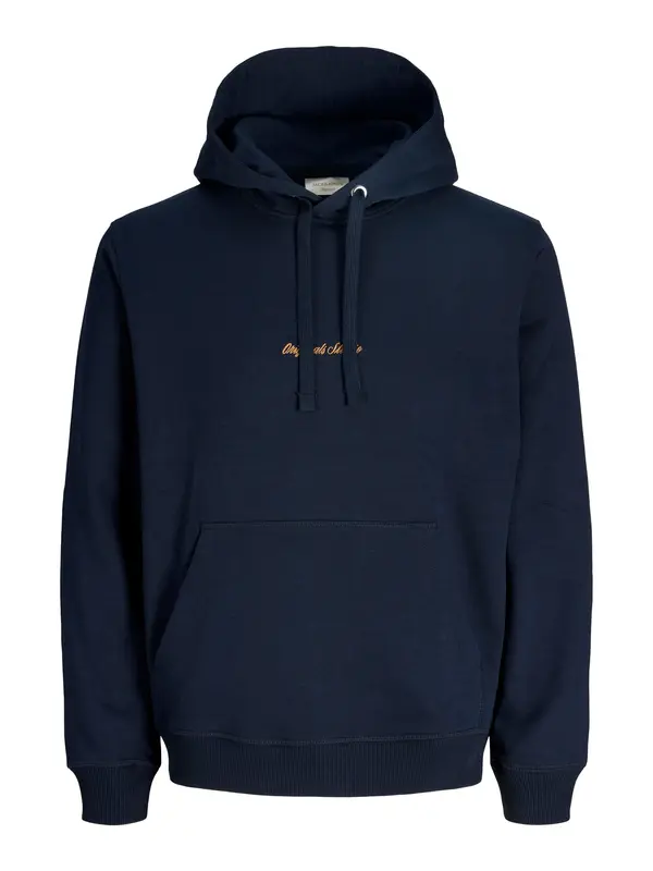 JACK & JONES JACK & JONES Majica 'JORNorrebro'  nočno modra / oranžna