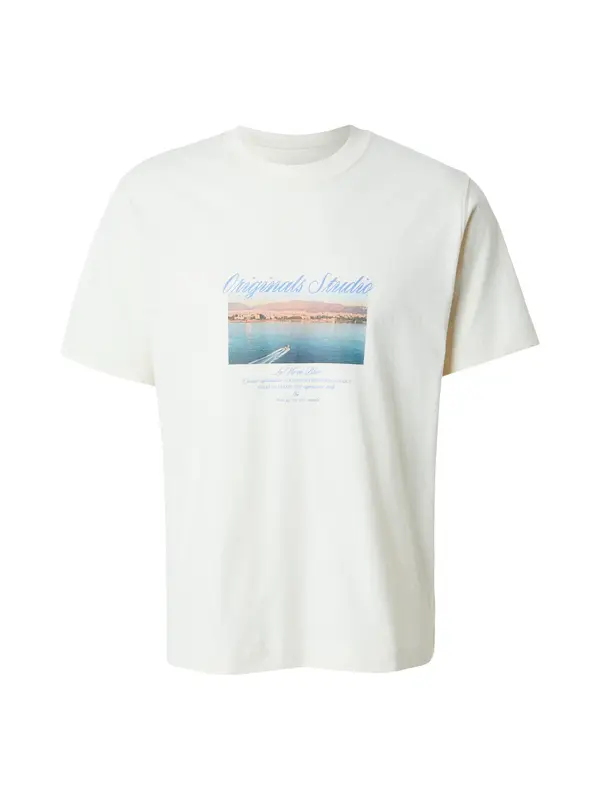 JACK & JONES JACK & JONES Majica 'JORNORREBRO'  pesek / azur / svetlo rjava / bela