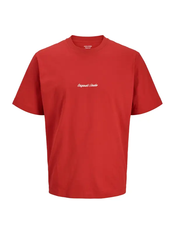 JACK & JONES JACK & JONES Majica 'JORNorrebro'  rdeča / bela