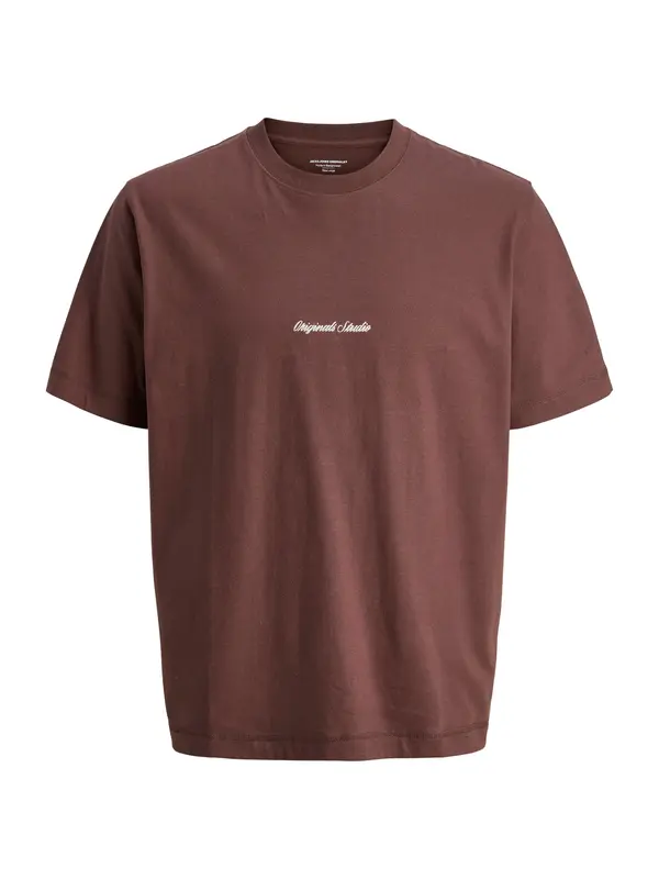 JACK & JONES JACK & JONES Majica 'JORNorrebro'  rjava / bela