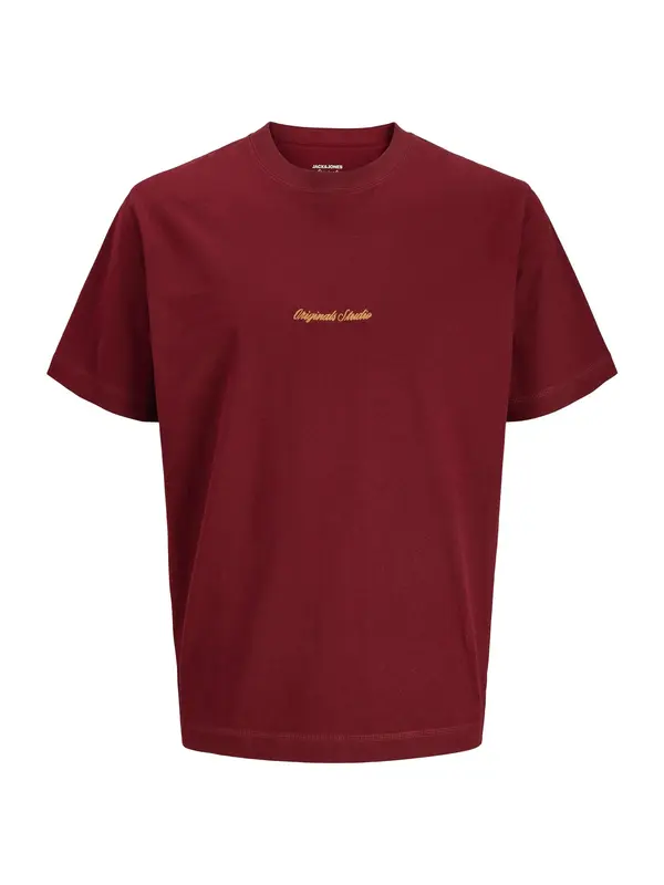 JACK & JONES JACK & JONES Majica 'JORNorrebro'  sepija / vinsko rdeča