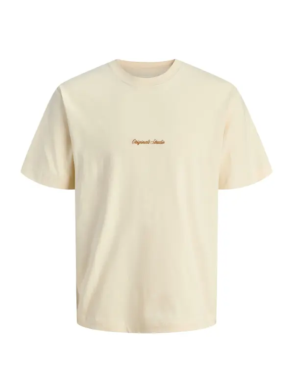 JACK & JONES JACK & JONES Majica 'JORNorrebro'  temno oranžna / volneno bela
