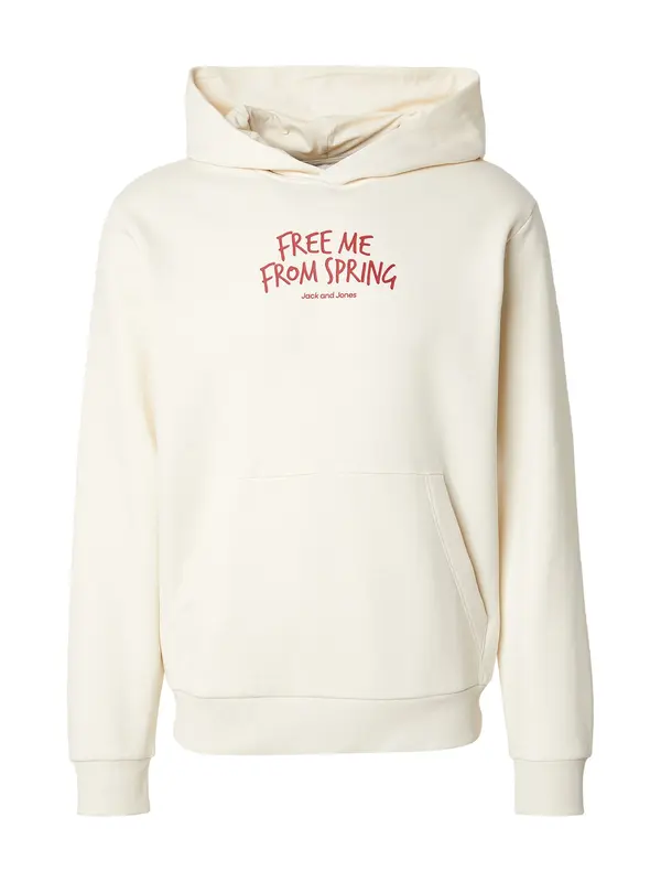 JACK & JONES JACK & JONES Majica 'JOROBJECT'  temno rdeča / bela