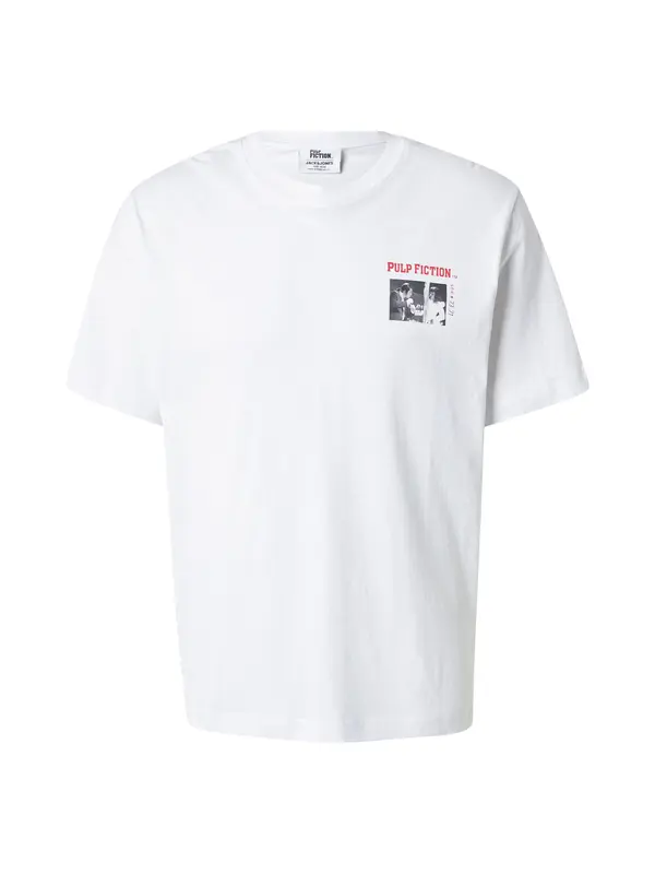 JACK & JONES JACK & JONES Majica 'JORPULP FICTION DANCE'  rdeča / črna / bela